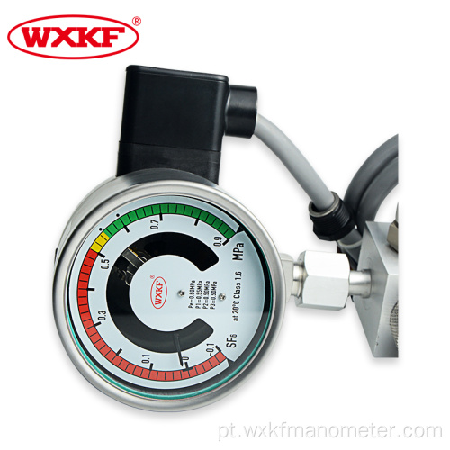 IP 65 Monitor de resistência ao impacto SF6 Monitor de densidade de gás suporta alta tensão